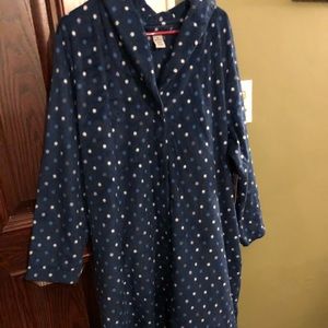 Long, fleece, brand new robe.
